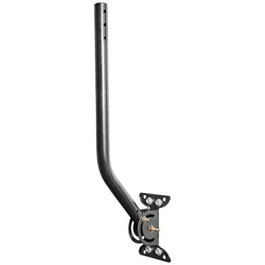 Imagem de Philips Accessories Suporte universal ajustável para antena de TV, suporte em J de aço para instalação na parede do teto do sótão, mastro à prova de intempéries, suporte de montagem e ferragens incluídas, preto, SDW1220/27