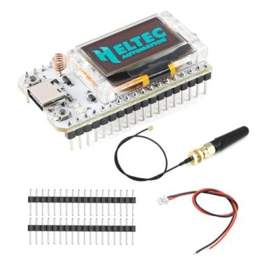 Imagem de Antena HiLetgo ESP32 LoRa SX1278 0,96 polegada OLED Placa de Desenvolvimento Wifi Bluetooth Dual Core 240 MHz CP2102 e 433/470 MHz para Arduino Smart WIFI LoRa 32