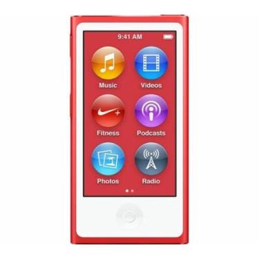 Imagem de Compatível com leitor iPod Nano 7ª geração 16GB RED com acessórios em caixa branca simples
