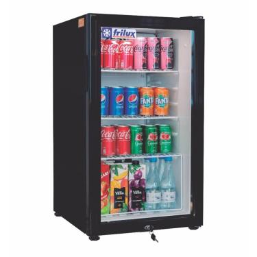 Imagem de Refrigerador Expositor Vertical Frilux 110 Litros Preto Porta De Vidro 127v Rf-002