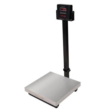 Imagem de Balança Digital De Plataforma Balmak Serie Plus Inox 300kg Coluna Com Bateria K-300icb-3-p