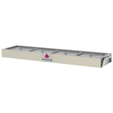 Imagem de Buffet Frio 4 Cubas Progás Tampas De Vidro Prbf-40gn
