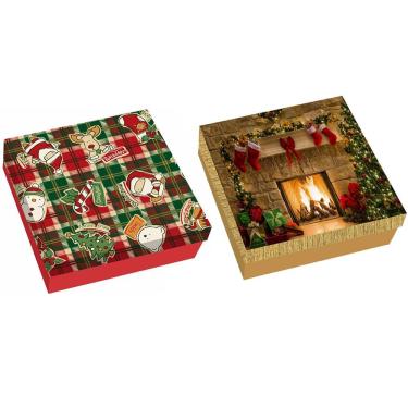 Imagem de Caixa De Presente Natal - 27cm X 9cm