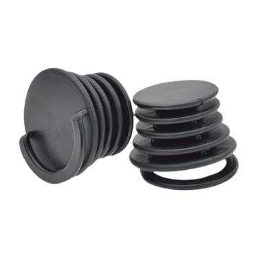 Imagem de Dynwave 2 peças de tampões de embornais para caiaque, acessório leve e portátil de PVC com alça, substituição para canoa ao ar livre