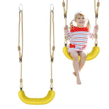 Imagem de Balanço Infantil | Balanço de Parque Infantil | Assento De Rede Trapézio Ajustável Com Antiderrapante Para Jardim Alpendre Creche Quintal Piscina Pátio Praia Parque Escola Interior