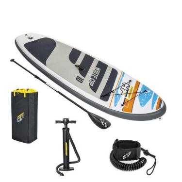 Imagem de Prancha De Stand Up Inflável White Cap Com Remo + Bomba De Ar E Bolsa 