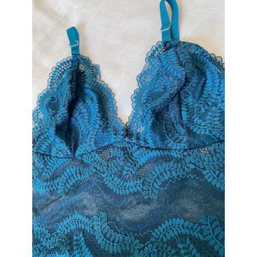 Imagem de Cropped de Renda Plus Size - VM Store, Verde pavão, 56/58