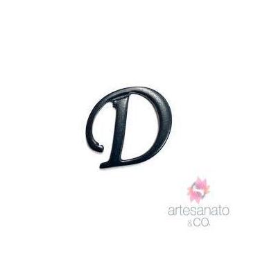 Imagem de Letra d Para Colagem - Artesanato & Co., Níquel