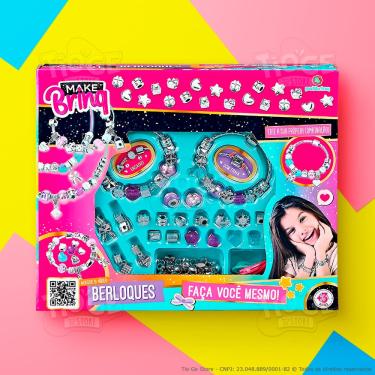 Imagem de Kit Berloques Infantil Faça Você Mesmo Braceletes Pulseiras Colar Acessórios Bijuterias Luxuosas Divertidas Makebrinq