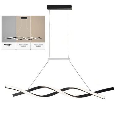 Imagem de Lustre Pendente Aspiral Led Iluminaçao Hall De Entrada Recepçao Sala De Jantar Decoraçao Comercial Residencial Ambiente