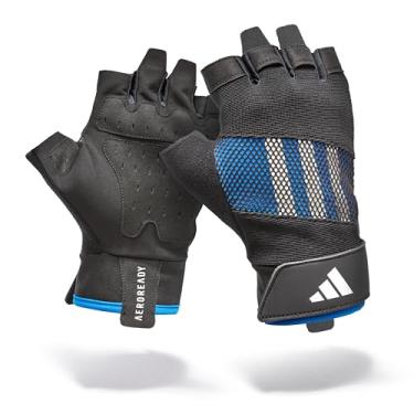 Imagem de adidas Luvas de treino de alto desempenho, cor azul, tamanho M