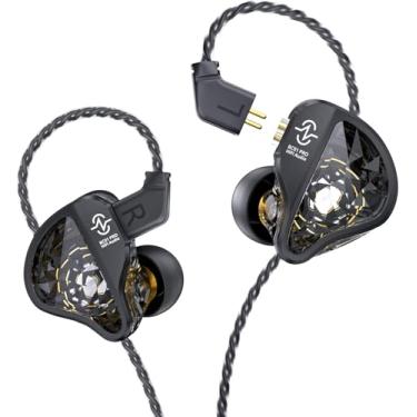 Imagem de CCZ BC01 Pro monitores intra-auriculares, driver híbrido 1BA 1DD para cantores de jogos, fones de ouvido iem estéreo HiFi profissionais com cancelamento de ruído, fones de ouvido patenteados, cabo