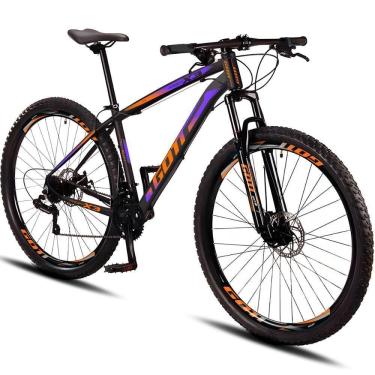 Imagem de Bicicleta Aro 29 Alumínio Gott 24v Freio A Disco Propp X3 - Laranja-lilás - 17