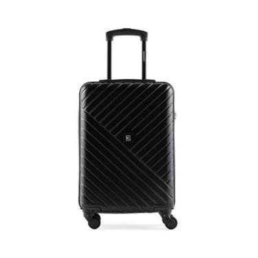 Imagem de Mala de Bordo Pequena Bagaggio 10kg Abs 4 Rodas Detroit Cor:Preto, Pre