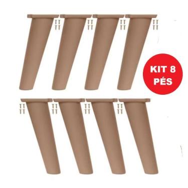 Imagem de Kit 8 Pés Retro Estilo Palito Cone Plastico Altura 15cm Acompanha Para