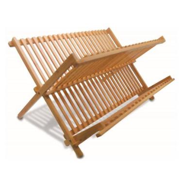 Imagem de Escorredor de Louças de Bambu (14 Pratos) - Dolce Home