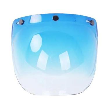 Imagem de Capacete de Motocicleta com Viseira Bolha - Aberto e Dobrável, 11