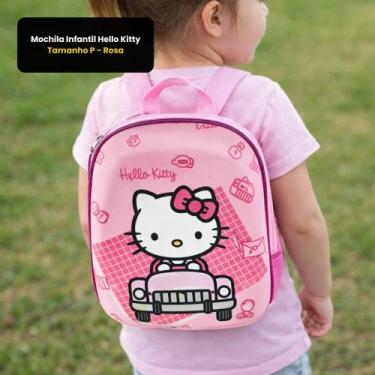 Imagem de Mochila Infantil Escolar Rigida Hello Kitty