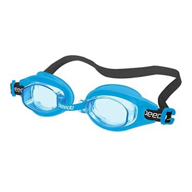 Imagem de Óculos de Natação, Speedo, Freestyle, Lentes Espelhadas, Proteção UV, Antifog, Narizeira Ajustável - Preto