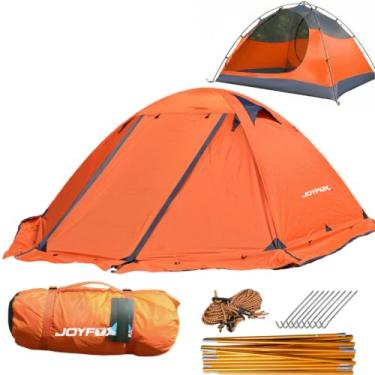 Imagem de JOYFOX Barraca de Camping 2 Pessoas RAINFLY Alumínio Ultralight Upf 50 Coluna D'água de 3000mm (Laranja claro, 2 Pessoas)