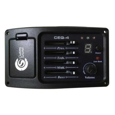 Imagem de Captador Para Violão Com Pré Eq E Afinador Custom Sound