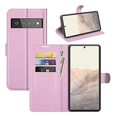 Imagem de YUNCHAO Caixa de telefone Para o Google Pixel 6 Pro Litchi Texture Horizontal Flip Protective Case With Holder & Card Slots & Wallet capa para celular