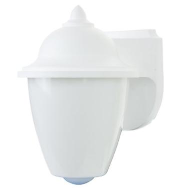 Imagem de Sunlite 49014-SU LFX/DOD/CS/WH/WH/WH/40K Luminária decorativa para ambientes externos de policarbonato, acabamento branco, lente branca