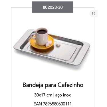 Imagem de Bandeja para Cafezinho Forma 2023/30 em Aço Inox