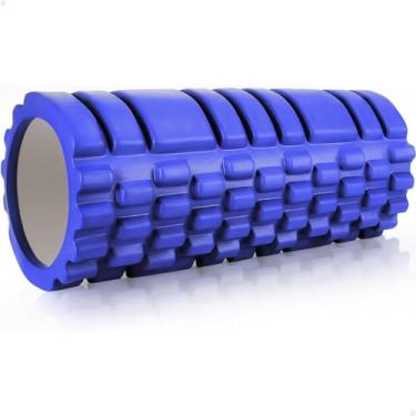 Imagem de Rolo Massagem Foam roller liberação Miofascial Azul 894-BL - Lorben