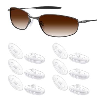 Imagem de Mryok 6 pares de protetores de nariz de substituição para óculos de sol Oakley Barspin Xs