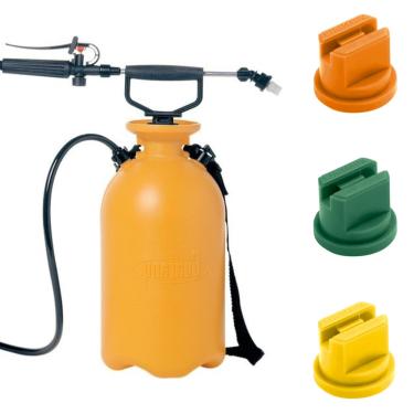 Imagem de Pulverizador Guarany Compressão Prévia Manual 7,6 L + Kit 3 Bicos Ponta Leque Vazão Limpeza Estofados Agrícola Jardim Bomba Veneno Aplicação Máquina Para Desinfecção Ambientes