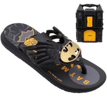 Imagem de Chinelo de Dedo Infantil Batman Batcaverna Com Playset Masculino-Masculino