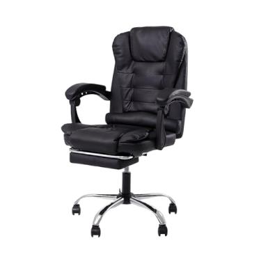 Imagem de Cadeira de Escritório Presidente Ergonômica Preta Com Apoio para os Pés Big Boss Executiva