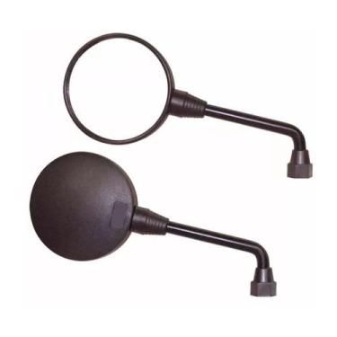 Imagem de Espelho Retrovisor Para Moto Mini Redondo Sport Honda Haste Preta - AW