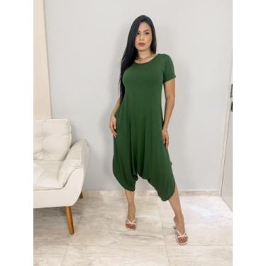 Imagem de Macacao saruel com bolso confortavel - MALUKAKA, Verde, M