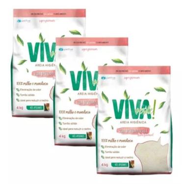 Imagem de Areia Higiênica Para Gato Viva Verde Vida Descomplicada 12kg