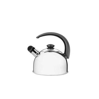 Imagem de Chaleira Tramontina Com Apito Em Aço Inox Cabo Preto 2,1 L Tramontina