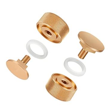 Imagem de Fixadores de capô de soldagem, capô de solda de liga de alumínio, fixadores de tubulação com arruela de silicone antiderrapante, acessórios de capô de solda duráveis, ouro
