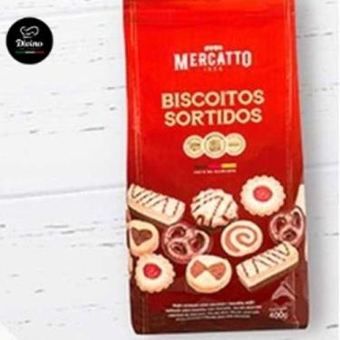 Imagem de Biscoito Sortido Mercatto Pacote 400g - Importado Alemanha