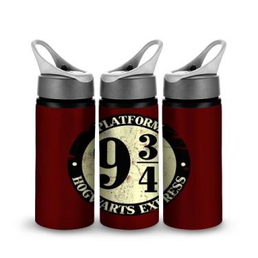 Imagem de Garrafinha Harry Potter Hogwarts Express 9 3/4 Alumínio Bico - VilelaG