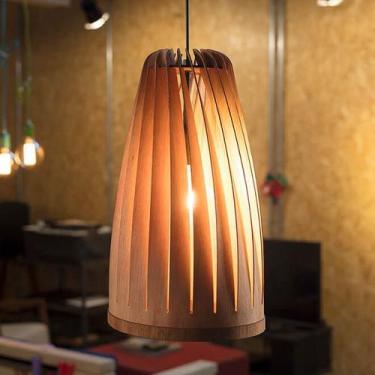 Imagem de Lustre Pendente em Madeira - MOCA - Trybo Design