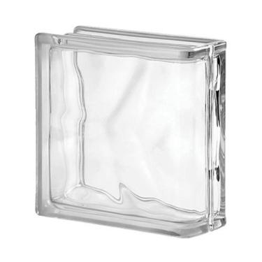 Imagem de Bloco de Vidro 1 Lado P/ Acabamento Final 19x19x8 Tradestar