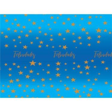 Imagem de Papel Presente Bobina Couche 60CM MOD.283 Céu Estrelado BO-100MTS - VP