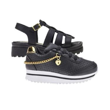 Imagem de Tênis Infantil Menina e Sandália - KIT 2 PARES Tam 28 ao 34 - sapatinh