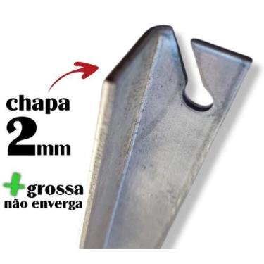 Imagem de Haste Galvanizado para concertina 45cm vergalhão Kit 4 un - JJ