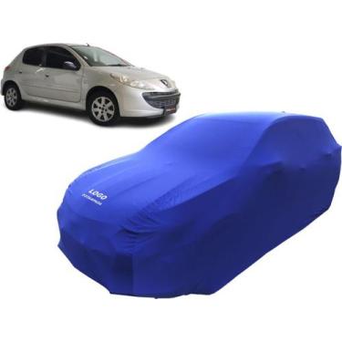 Imagem de Capa De Tecido Cor Azul Alta Proteção Carro Peugeot 207 - Mz, Azul