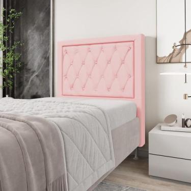 Imagem de Cabeceira Centaurus 90 Couro Aradecor, Rosa Bebê, SOLTEIRO