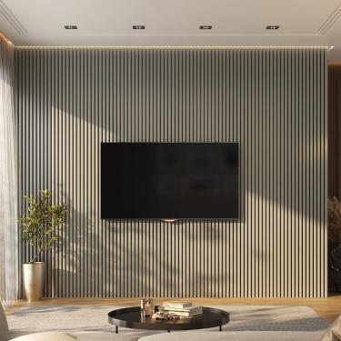 Imagem de Painel Ripado de Pvc Barra de 2,70m x 0,15cm venda em 0,40m² Bariri Cinza