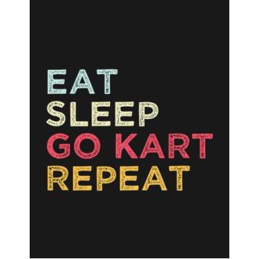 Imagem de Go Kart Racing Enthusiast Go Carter Notebook: Collection Journal Subject 100 Lined pages 8.5x11 College Ruled Paper