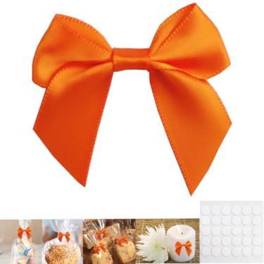 Imagem de Pacote com 30 mini laços de fita de cetim com almofadas de cola adesiva, laços pré-amarrados, flor de laço de fita para artesanato faça você mesmo, costura, scrapbook, lembrancinhas de festa de